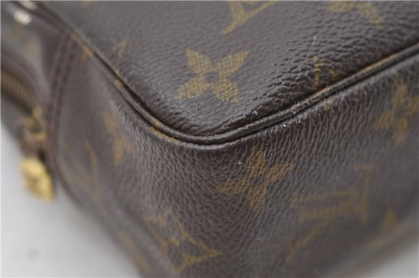 Auth Louis Vuitton Monogram Trousse Toilette 23 Clutch Hand Bag M47524 LV 2489D