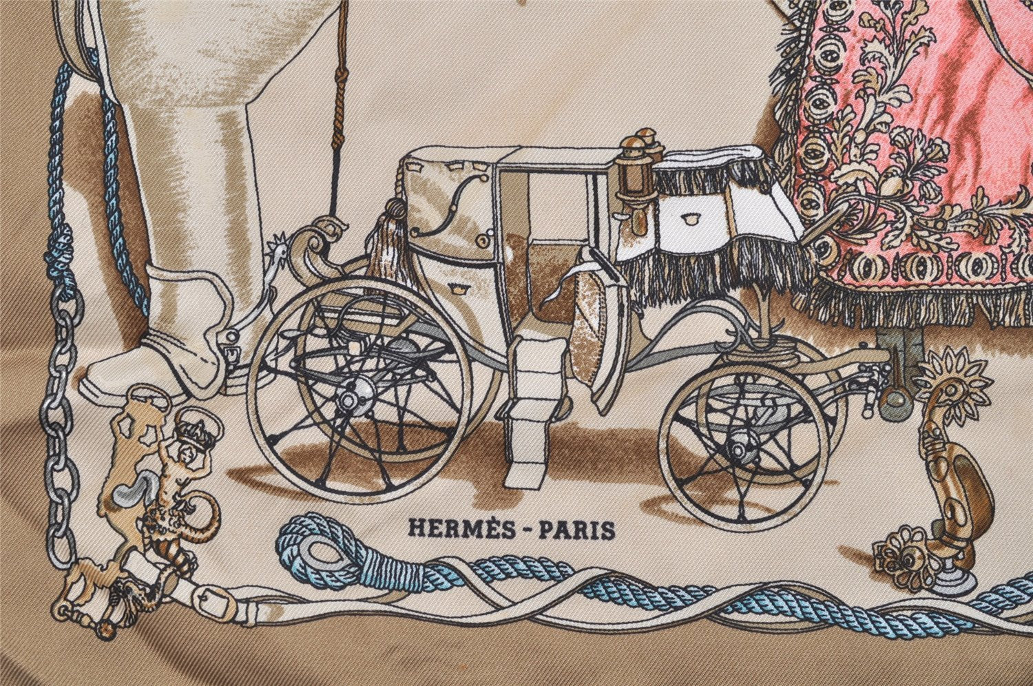 Authentic HERMES Petit Carre 40 Scarf Handkerchief 