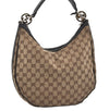 Authentic GUCCI Twins Shoulder Bag GG Canvas Leather 232962 Brown Junk 2492I