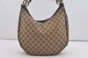 Authentic GUCCI Twins Shoulder Bag GG Canvas Leather 232962 Brown Junk 2492I