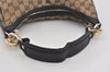 Authentic GUCCI Twins Shoulder Bag GG Canvas Leather 232962 Brown Junk 2492I