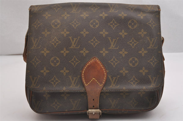 Authentic Louis Vuitton Monogram Cartouchiere GM Shoulder Bag Old Model 2493I