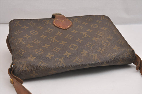 Authentic Louis Vuitton Monogram Cartouchiere GM Shoulder Bag Old Model 2493I