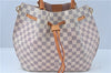 Authentic Louis Vuitton Damier Azur Galliera N41579 2Way Shoulder Hand Bag 2494B