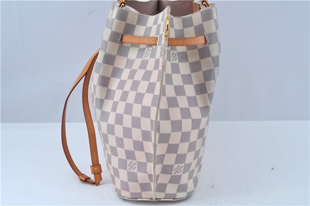 Authentic Louis Vuitton Damier Azur Galliera N41579 2Way Shoulder Hand Bag 2494B