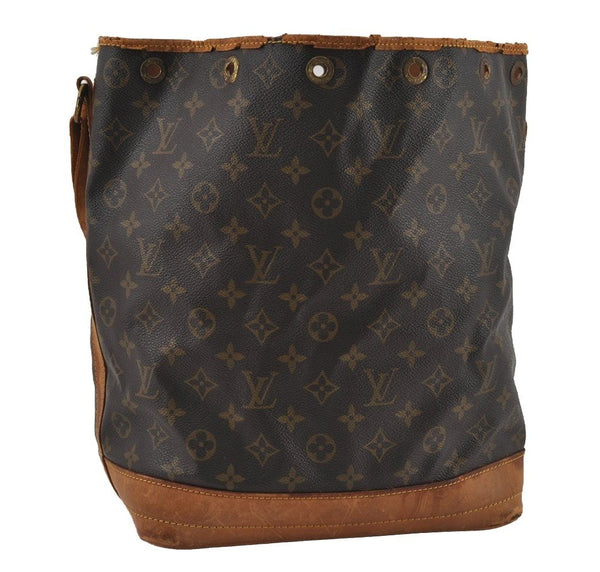 Authentic Louis Vuitton Monogram Noe Shoulder Drawstring Bag M42224 LV 2495I