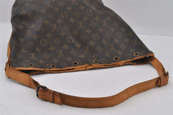 Authentic Louis Vuitton Monogram Noe Shoulder Drawstring Bag M42224 LV 2495I