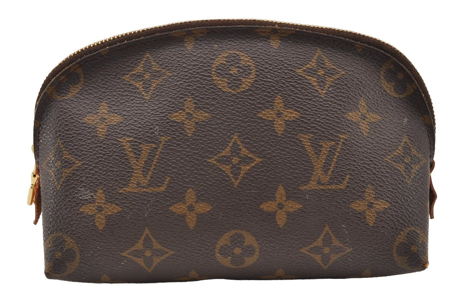 Authentic Louis Vuitton Monogram Pochette Cosmetic Pouch M47515 LV 2496I