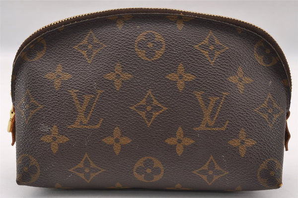 Authentic Louis Vuitton Monogram Pochette Cosmetic Pouch M47515 LV 2496I