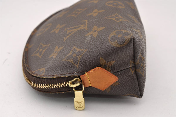Authentic Louis Vuitton Monogram Pochette Cosmetic Pouch M47515 LV 2496I