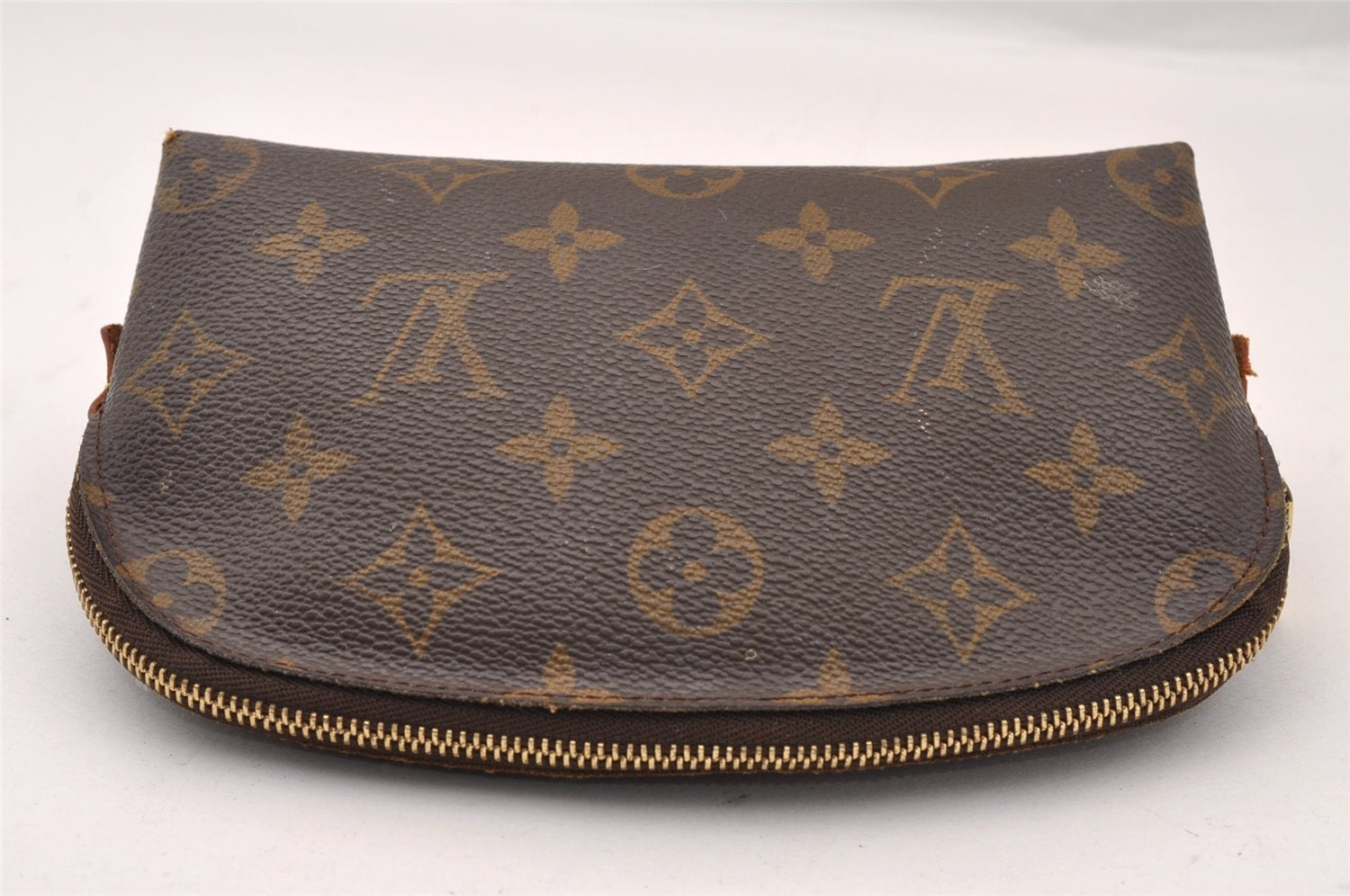 Authentic Louis Vuitton Monogram Pochette Cosmetic Pouch M47515 LV 2496I