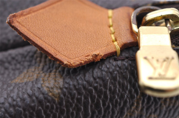 Authentic Louis Vuitton Monogram Pochette Cosmetic Pouch M47515 LV 2496I