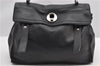 Authentic YVES SAINT LAURENT Muse Two Shoulder Bag Leather 229680 Black 2497F