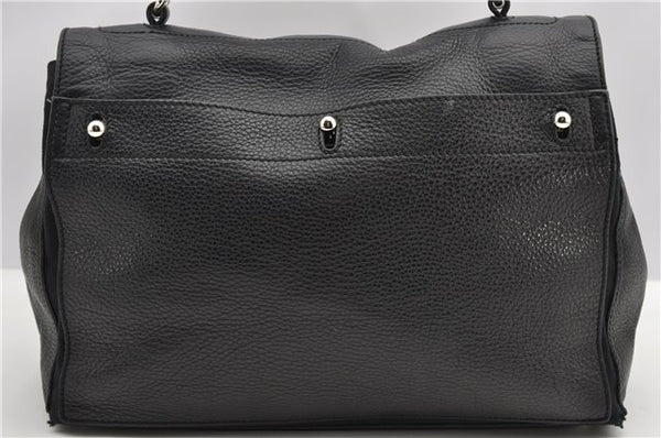 Authentic YVES SAINT LAURENT Muse Two Shoulder Bag Leather 229680 Black 2497F