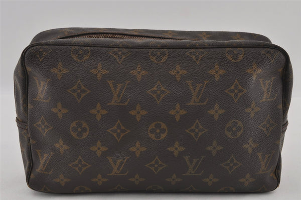 Auth Louis Vuitton Monogram Trousse Toilette 28 Clutch Bag M47522 Junk 2497I