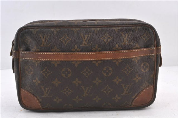 Authentic Louis Vuitton Monogram Compiegne 28 Clutch Hand Bag M51845 LV 2498D