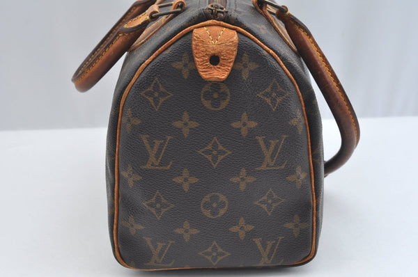 Authentic Louis Vuitton Monogram Speedy 25 Boston Hand Bag M41528 LV Junk 2498I