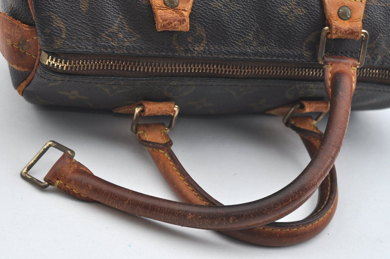 Authentic Louis Vuitton Monogram Speedy 25 Boston Hand Bag M41528 LV Junk 2498I