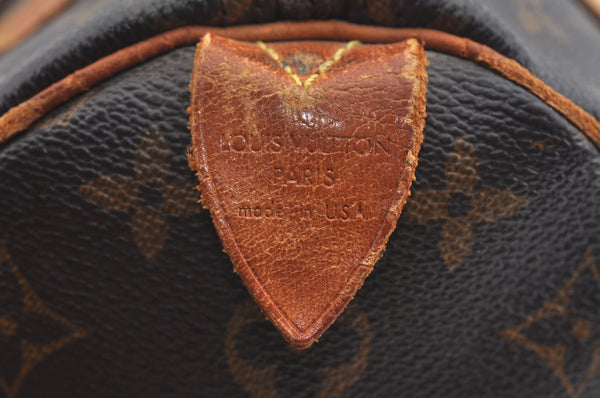 Authentic Louis Vuitton Monogram Speedy 25 Boston Hand Bag M41528 LV Junk 2498I