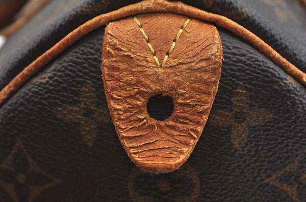 Authentic Louis Vuitton Monogram Speedy 25 Boston Hand Bag M41528 LV Junk 2498I