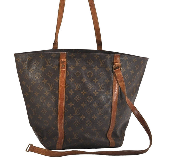 Authentic Louis Vuitton Monogram Sac Shopping PM Tote Bag M51108 Junk 2499I