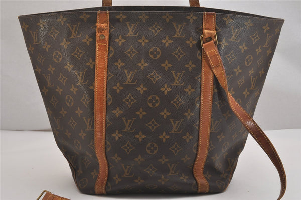 Authentic Louis Vuitton Monogram Sac Shopping PM Tote Bag M51108 Junk 2499I