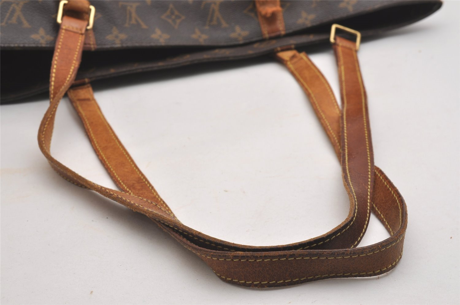 Authentic Louis Vuitton Monogram Sac Shopping PM Tote Bag M51108 Junk 2499I