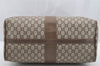 Authentic GUCCI Vintage GG Plus Hand Boston Bag GG PVC Leather Brown Junk 2500I