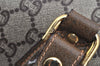 Authentic GUCCI Vintage GG Plus Hand Boston Bag GG PVC Leather Brown Junk 2500I