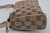 Authentic GUCCI Abbey Shoulder Hand Bag GG Canvas Leather 145750 Brown 2501I