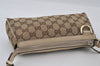 Authentic GUCCI Abbey Shoulder Hand Bag GG Canvas Leather 145750 Brown 2501I