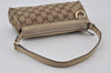 Authentic GUCCI Abbey Shoulder Hand Bag GG Canvas Leather 145750 Brown 2501I