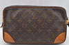 Authentic Louis Vuitton Monogram Marly Dragonne GM M51825 Clutch Hand Bag 2503I
