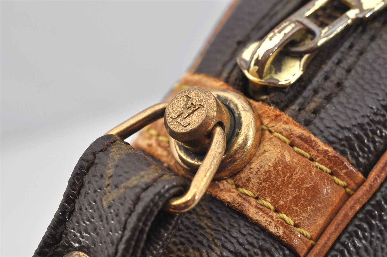 Authentic Louis Vuitton Monogram Marly Dragonne GM M51825 Clutch Hand Bag 2503I