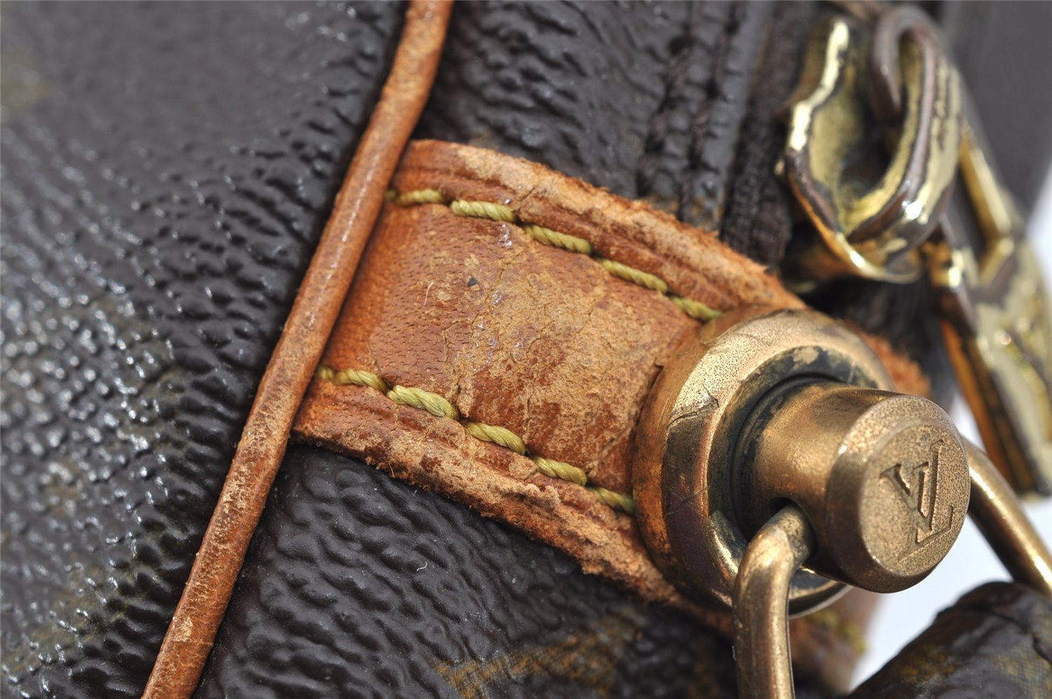 Authentic Louis Vuitton Monogram Marly Dragonne GM M51825 Clutch Hand Bag 2503I