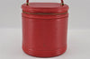 Authentic Louis Vuitton Epi Cannes Red Cosmetic Hand Bag Purse M48037 LV 2504I