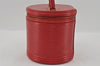 Authentic Louis Vuitton Epi Cannes Red Cosmetic Hand Bag Purse M48037 LV 2504I