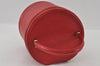 Authentic Louis Vuitton Epi Cannes Red Cosmetic Hand Bag Purse M48037 LV 2504I