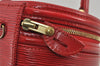 Authentic Louis Vuitton Epi Cannes Red Cosmetic Hand Bag Purse M48037 LV 2504I