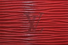 Authentic Louis Vuitton Epi Cannes Red Cosmetic Hand Bag Purse M48037 LV 2504I