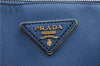 Authentic PRADA Vintage Saffiano Leather Hand Bag Blue 2505F