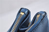 Authentic PRADA Vintage Saffiano Leather Hand Bag Blue 2505F