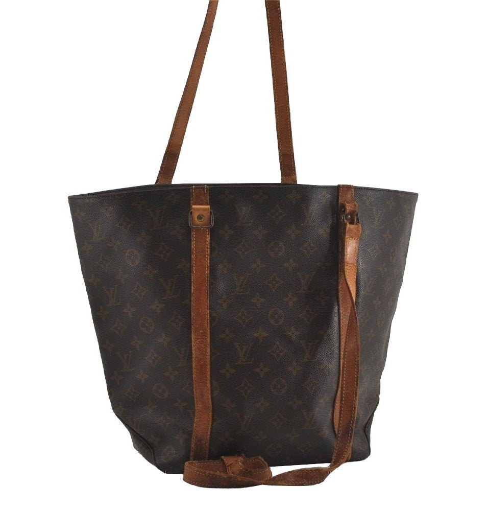 Authentic Louis Vuitton Monogram Sac Shopping PM Tote Bag M51108 LV Junk 2506I
