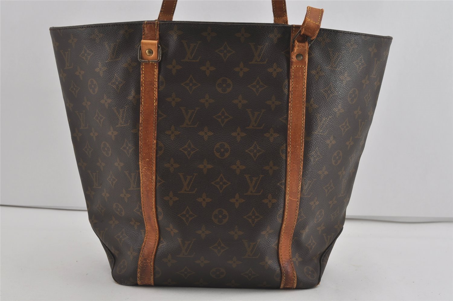 Authentic Louis Vuitton Monogram Sac Shopping PM Tote Bag M51108 LV Junk 2506I