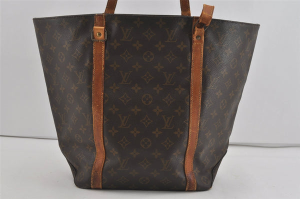 Authentic Louis Vuitton Monogram Sac Shopping PM Tote Bag M51108 LV Junk 2506I