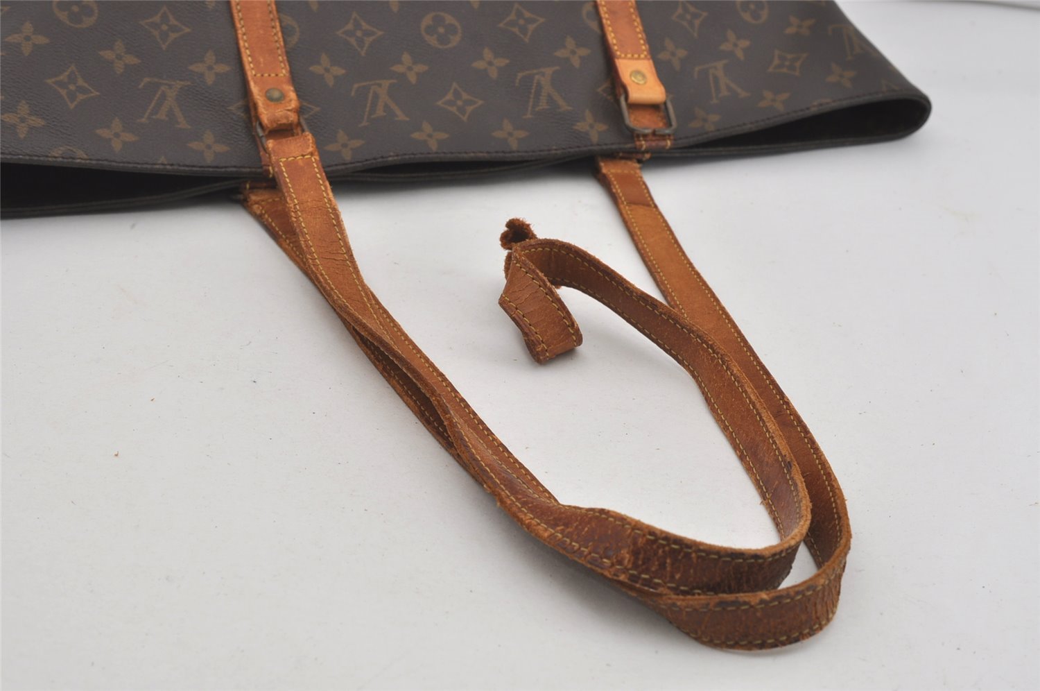 Authentic Louis Vuitton Monogram Sac Shopping PM Tote Bag M51108 LV Junk 2506I