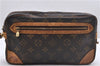 Auth Louis Vuitton Monogram Marly Dragonne GM Clutch Hand Bag M51825 Junk 2507D