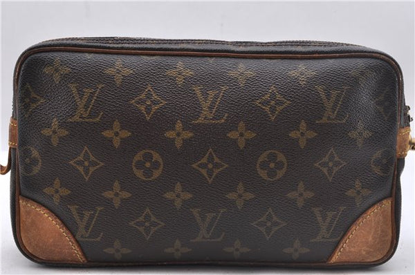 Auth Louis Vuitton Monogram Marly Dragonne GM Clutch Hand Bag M51825 Junk 2507D