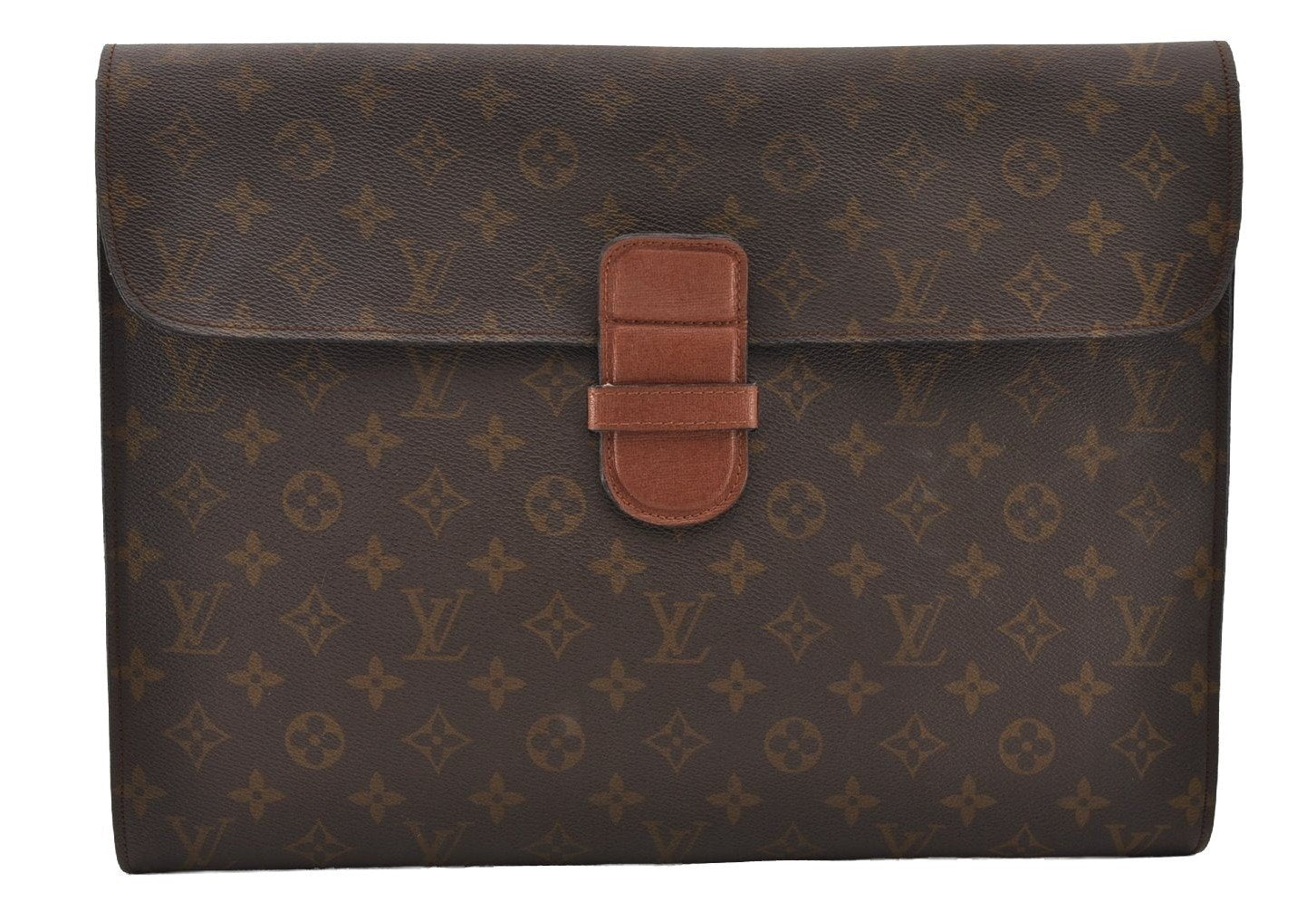 Authentic Louis Vuitton Monogram Poche Ministre Document Case Old Model LV 2507I