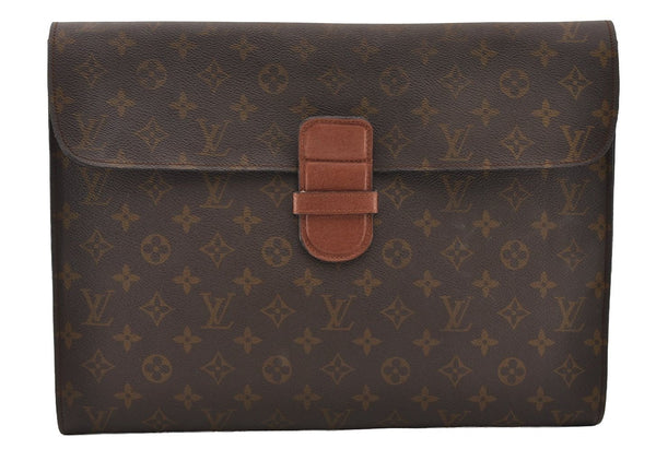 Authentic Louis Vuitton Monogram Poche Ministre Document Case Old Model LV 2507I
